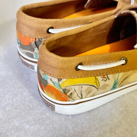 Sperry Topsider Tropical Floral Hawaiian Boat Shoes Size 9 - Picture 4 of 10